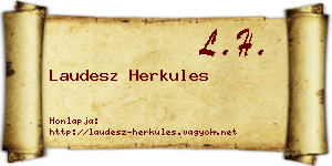 Laudesz Herkules névjegykártya